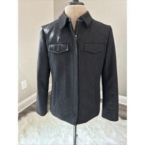 Calvin Klein Jacket Mens Medium Charcoal Wool